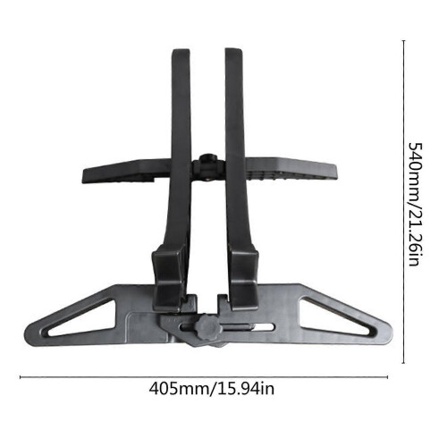 (Green) Bicycle Storage Rack for Front Rear Wheel Parking Floor Stand Black 2