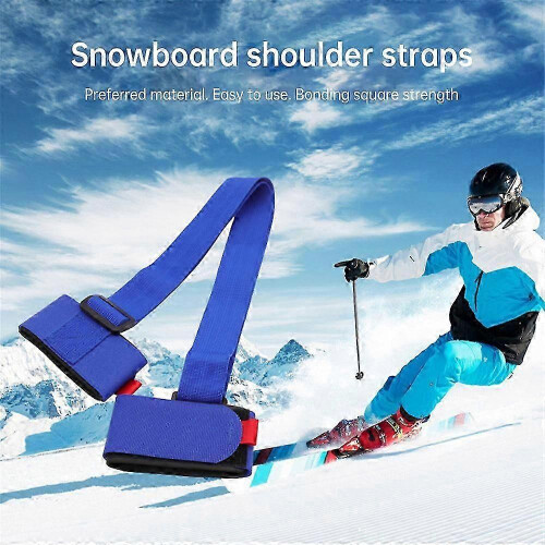 (black) Adjustable Shoulder Strap Ski Carrier 2