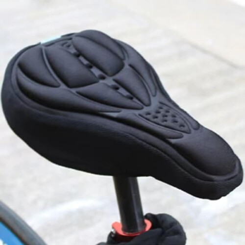 Children's Bicycle Saddle Padded Gel Cushion Black 1