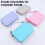 (Gray) Multipurpose Silicone Storage Bag Zippered Strap for Beach Phone & Small Item Soft Case 4
