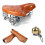 (Set B) Cowhide Leather Retro Vintage Waterproof Three Spring Bicycle Saddle 2