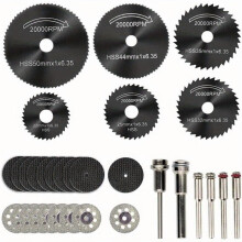 Lanna Chonaic Chiorclacha Mini HSS do Dremel 32 phíosa
