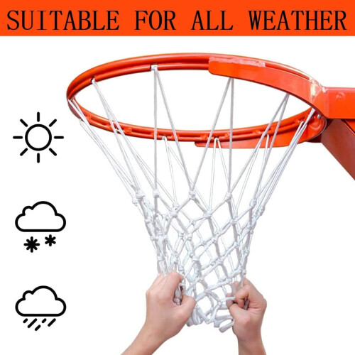 Basketball Net Nylon Polyester White 2