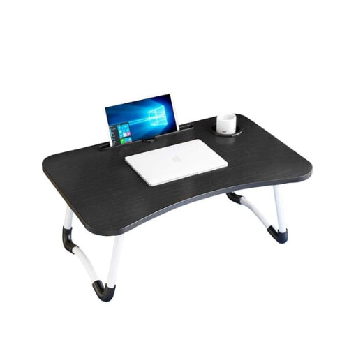Laptop stand black adjustable height 1