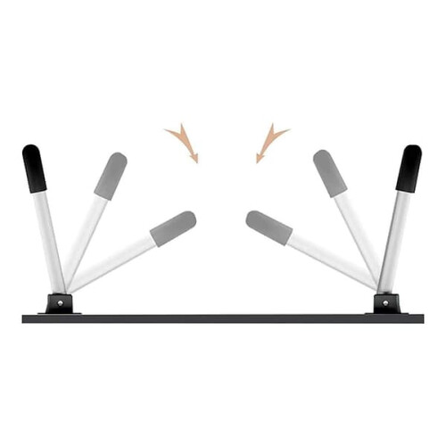 Laptop stand black adjustable height 2