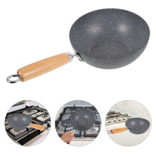 OUNONA small wok pan for gas stove 1 piece