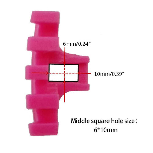 (Red) 2Pcs Badminton Racket Stringing Tool High Tension Load Spreader Adapter Protector Red 2