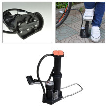 Pompa a pedale per pneumatici auto, nera, 7,1x4,5x3,1 pollici, 1 confezione