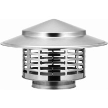 Stainless Steel Chimney Cap 3 Inch Round with Screen