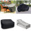 (Black) 280 x 280 x 80 cm 210D Polyester Staubabweisende, wasserdichte Abdeckung für Sofa, Grill oder Herd, Schwarz/Silber 2