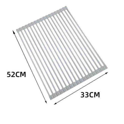 Dish Rack Stainless Steel Rollable Foldable 1