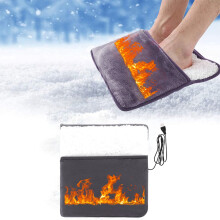 Încălzitor de picioare încălzit prin USB, din pluș moale, din micro-nur de blană, 1 buc.