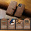 DG.MING iPhone 15 magnetic 2-in-1 case brown 4