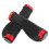Fietsstuurhoezen van rubber, rood, 1 paar 1