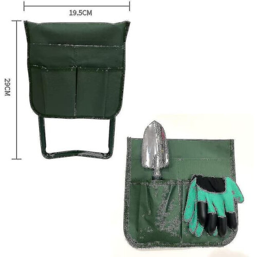 Garden Work Chair Side Bag with Pockets 2 pcs 1