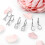 Initial Earrings for Women 925 Sterling Silver Gold Plated 7