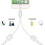 Lightning audio and charging adapter silver 2-in-1 2