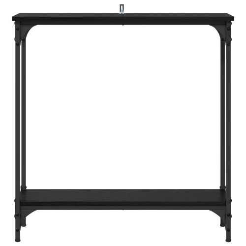 VidaXL vidaXL Console Table Black Oak 75 x 22.5 x 75 cm Engineered Wood 1