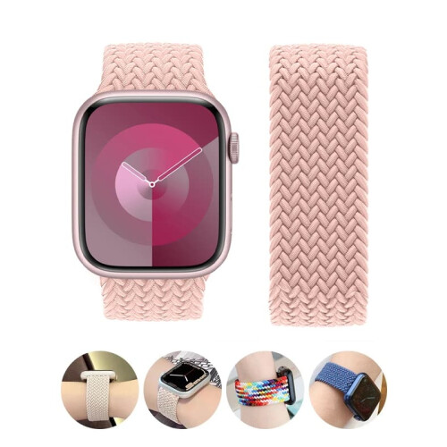 Flätat Solo Loop Apple Watch Armband ink green 1