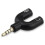 3,5 mm stereo splitter lydstik sort 1 stk. 1