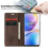CASEME Wallet Case for OnePlus 8 Pro - Dark Brown 3