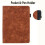 Samsung Galaxy Tab A9+ case embossed leather brown 6