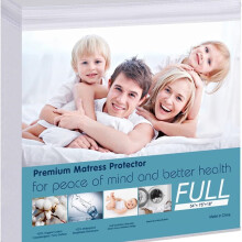 Protège-matelas en coton biologique respirant à poches profondes