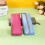 Leather pencil case blue adult soft 1 piece 3