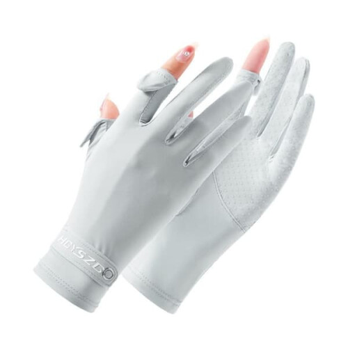 Ice Silk Anti-UV Gloves Pink L 2