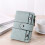 Women's Pink Leather Foldable Card Wallet 7