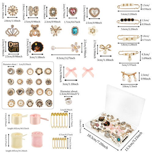 Shoe and Stocking Charms Kit 60 pcs with DIY Accessories 1