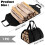 Firewood Bag Canvas Waterproof Black 1 Pack 5