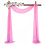 Wedding arch backdrop white sheer chiffon fabric 1
