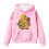 Capybara Print Hoodie Flickor Drop Shoulder Loose 1