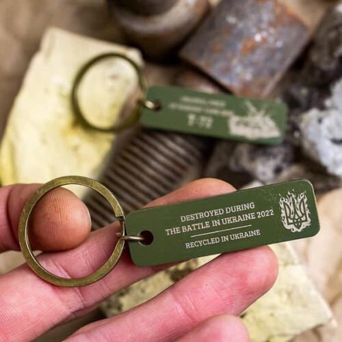 Brutal Keychain, 2 τεμάχια, Στρατιωτικό Μπρελόκ για Άνδρες, Μοναδικό Ουκρανικό Μπρελόκ 2