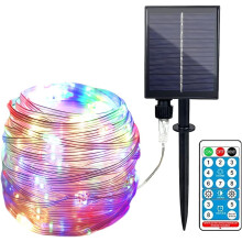 Solar string lights outdoor copper wire 20 LED