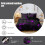 Queen Duvet Cover Set Purple Microfiber 3-Piece 5