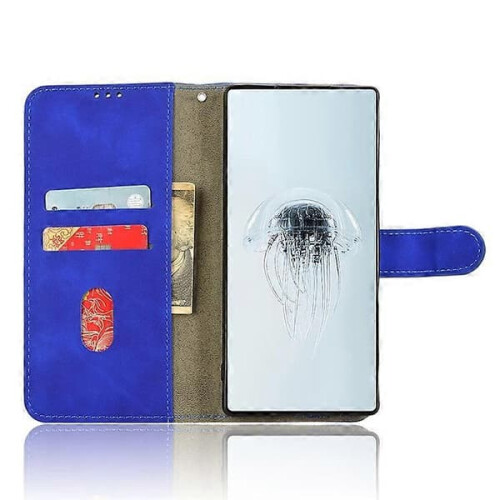 ZTE Nubia Red Magic 10 Pro 5G leather flip case blue 1