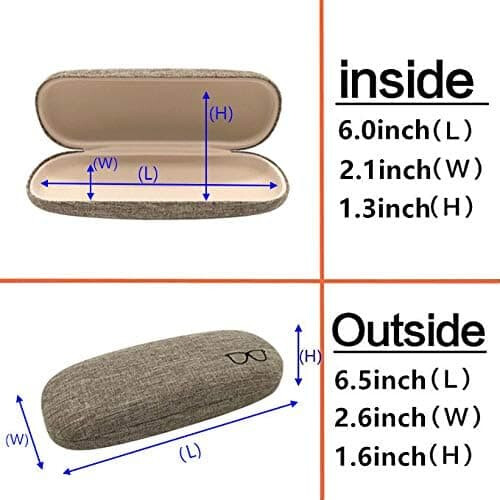 Glasses Case Hard Shell Unisex 4 Pieces 2