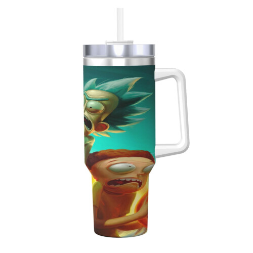 Ποτήρι Rick and Morty από ανοξείδωτο ατσάλι 40oz με λαβή