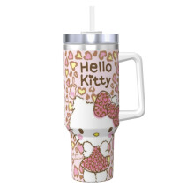 Hello Kitty személyre szabott rozsdamentes acél pohár, 40oz