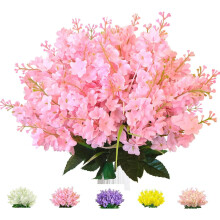 Pink Artificial Wisteria Flowers 13.8 Inches 12 Pcs