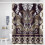 Boho shower curtain polyester 72x84 inch 6