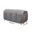 Non-slip sofa armrest protector with 8 pockets gray 2