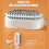 Self-Cleaning Hairbrush for Tangles and Knots White 2
