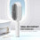 Self-Cleaning Hairbrush for Tangles and Knots White 5