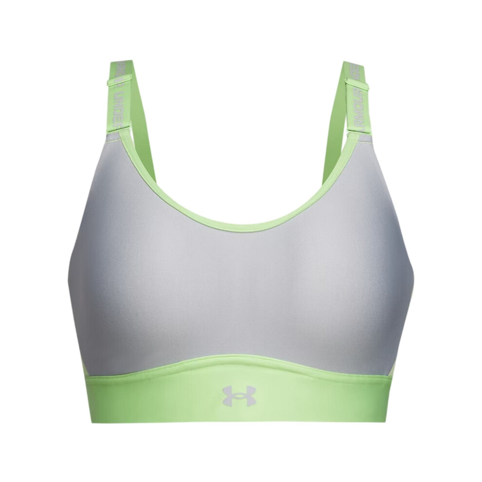 Under Armour (14 Uk, Lime) Womens/Ladies Infinity Medium Impact Sports Bra