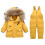 Toddler Down Jacket and Pants Set Yellow 3-4 Years 1