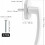PVC Window and Door Handle White 4