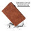 Samsung Galaxy Tab A9+ case embossed leather brown 5